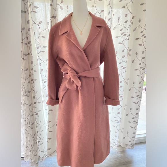 NWT Barneys New York $895 The Loom Alpaca A-Line Handmade Womens' Coat size L - Picture 2 of 10